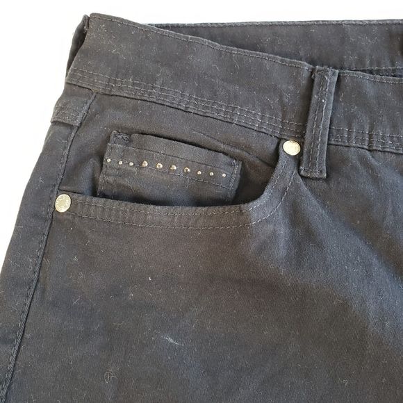 Gloria Vanderbilt Jeans Womens 6 29x30 Black Jordyn Bootcut Embroidered Beaded - Picture 5 of 16